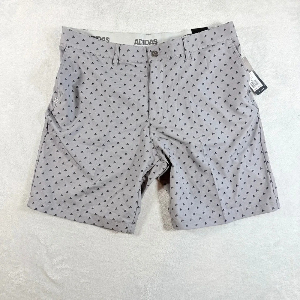 Adidas‎ Men's Ultimate 365 Adi Print Woven Golf Shorts Grey Size 38 ADVR0799